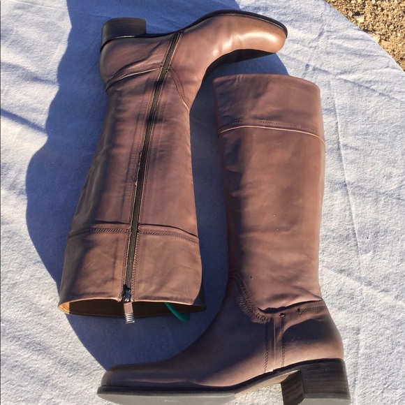 Alberto Fermani Taupe Leather Boots 39.5 Italy - Picture 4 of 8